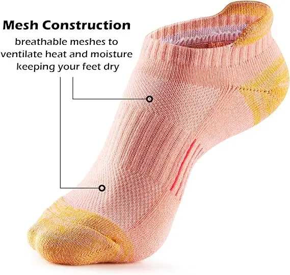 Cross-border in stock socks for men and women with plus size foreign trade wholesale summer mesh breathable socks and ankle running thin — feature 8