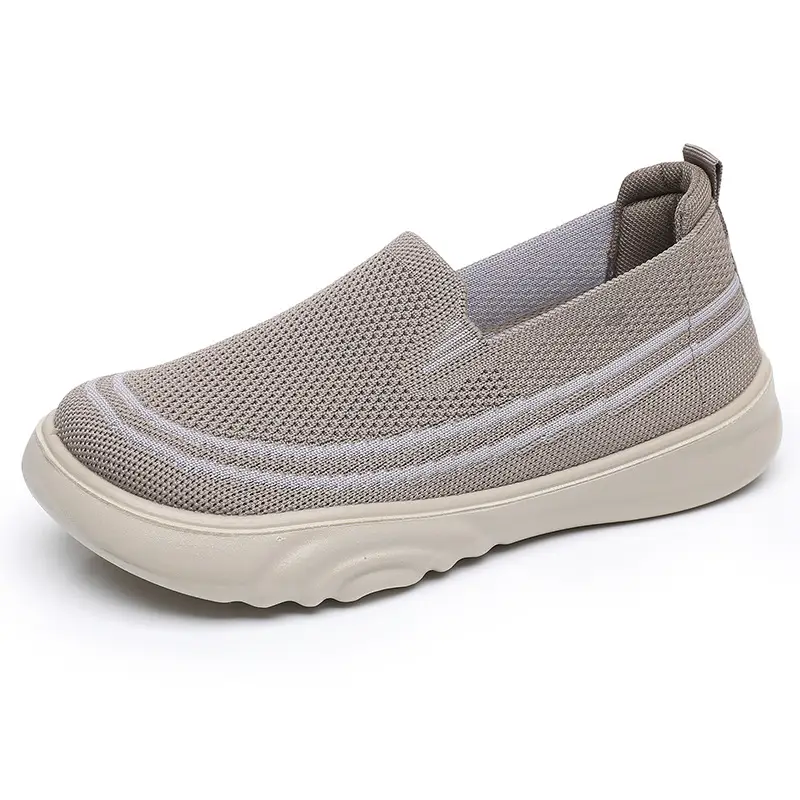 2025 Women's Black Slip-On Casual Shoes with Light Thick Sole - Image 2