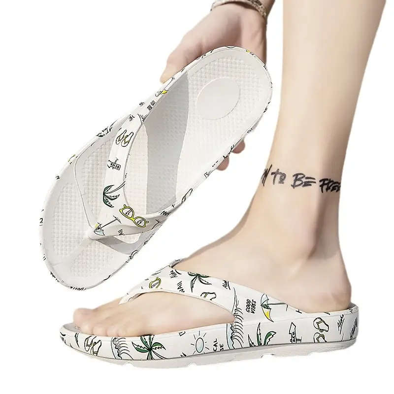 Cross-Border Parent-Child Couple Men's and Women's Large Size Flip-Flops Summer Outer Wear Casual Thick-Soled Beach Slippers Wholesale - Image 12