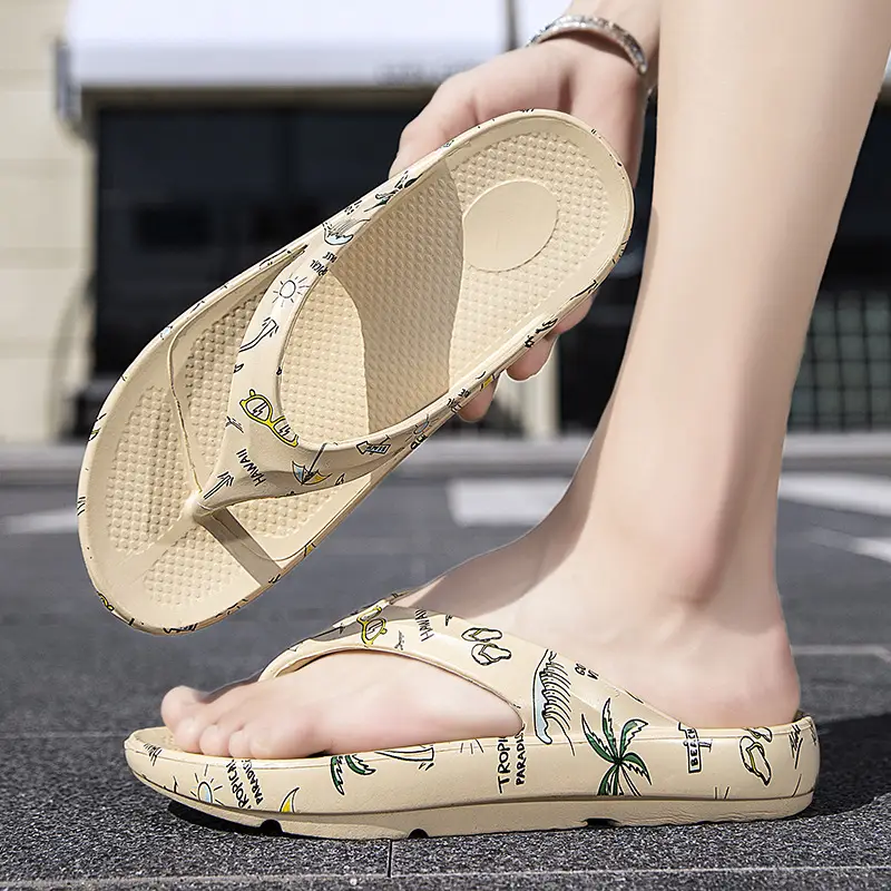 Cross-Border Parent-Child Couple Men's and Women's Large Size Flip-Flops Summer Outer Wear Casual Thick-Soled Beach Slippers Wholesale - Image 9