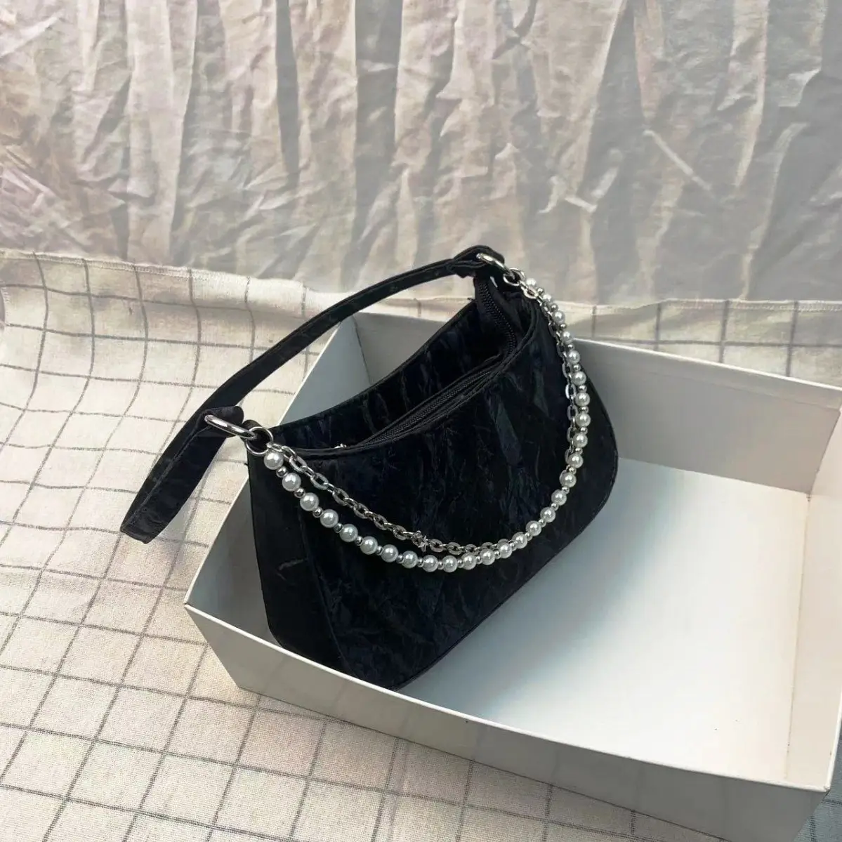Pink Pearl Crossbody Bag for Women