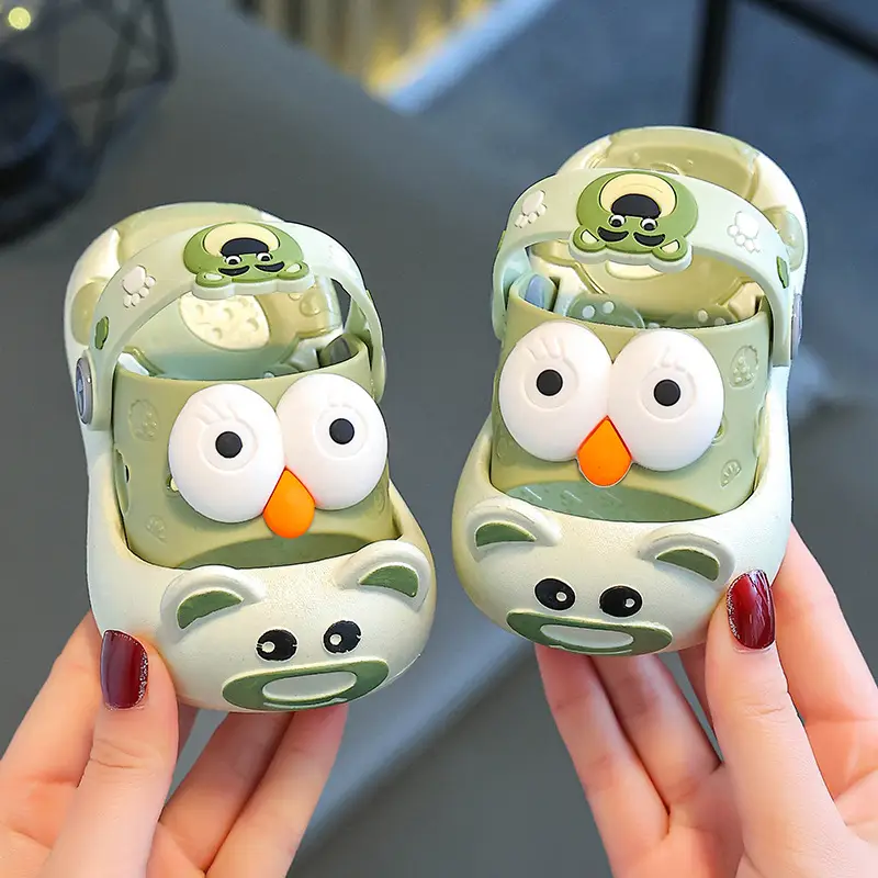Cartoon Big Eyes Baby Slippers Summer Outdoor