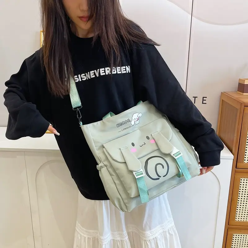 Pink Cartoon Student Tote Bag for Girls 2024 - Image 6