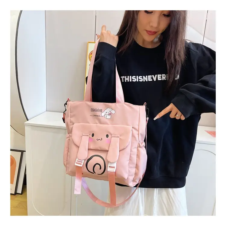 Pink Cartoon Student Tote Bag for Girls 2024 — feature 11