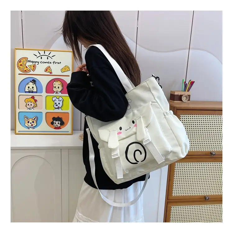 Pink Cartoon Student Tote Bag for Girls 2024 — feature 12