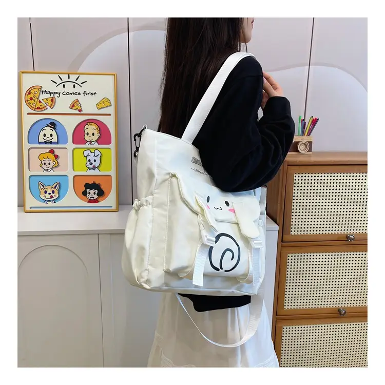 Pink Cartoon Student Tote Bag for Girls 2024 — feature 13