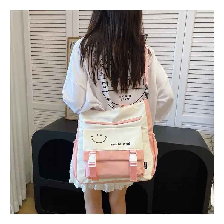 Pink Cartoon Student Tote Bag for Girls 2024 — feature 16