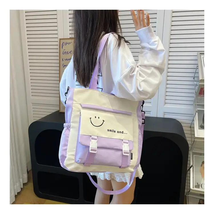 Pink Cartoon Student Tote Bag for Girls 2024 — feature 22