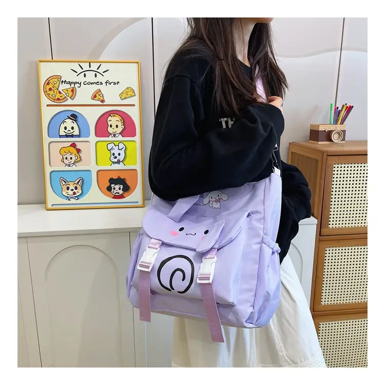 Pink Cartoon Student Tote Bag for Girls 2024 — feature 24