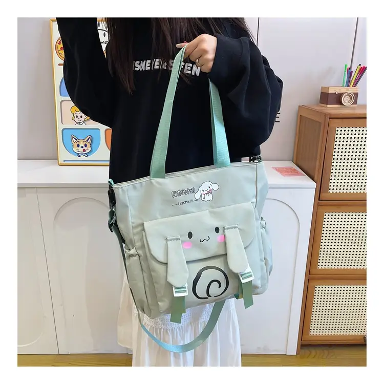 Pink Cartoon Student Tote Bag for Girls 2024 — feature 35