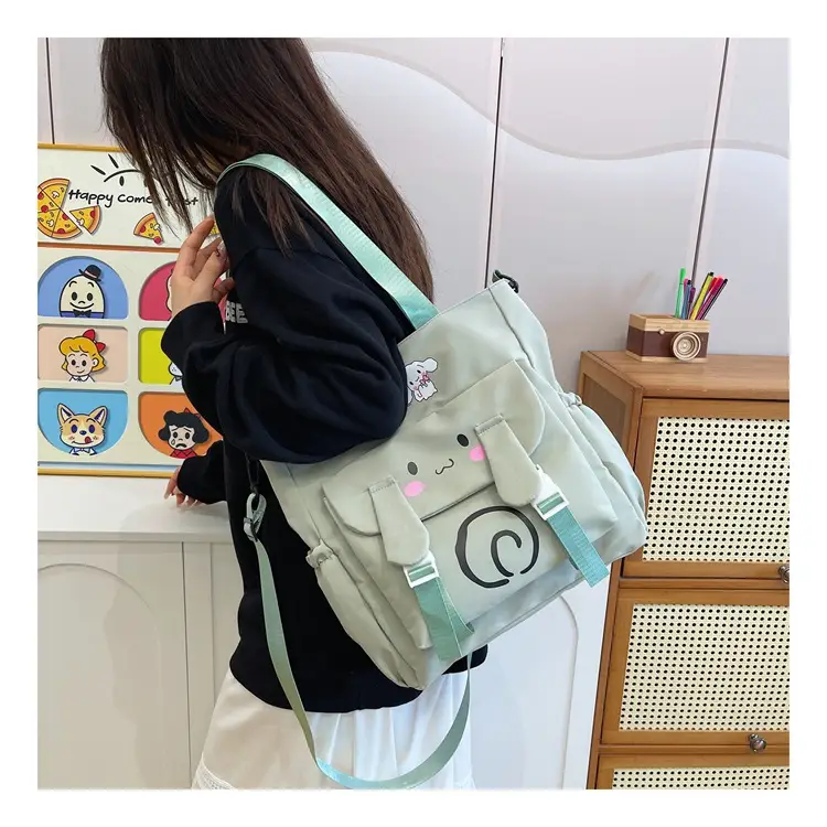 Pink Cartoon Student Tote Bag for Girls 2024 — feature 37