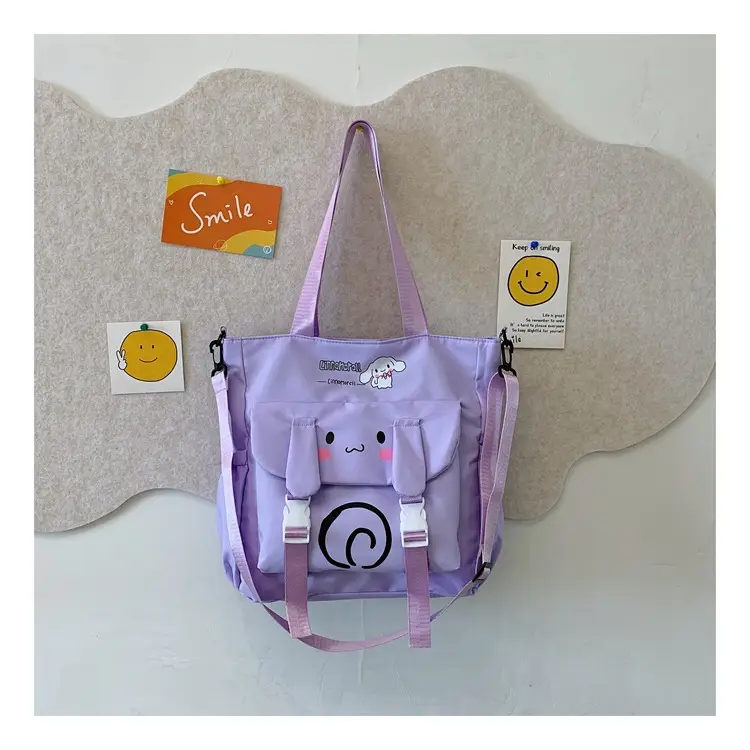 Pink Cartoon Student Tote Bag for Girls 2024 — feature 42