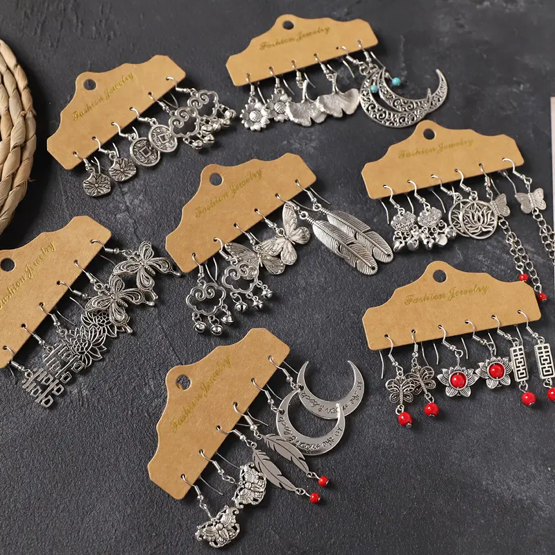 Vintage Handmade Xizang Silver Earrings for Women — feature 3
