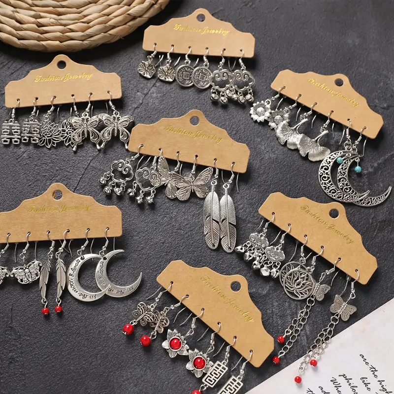 Vintage Handmade Xizang Silver Earrings for Women — feature 4