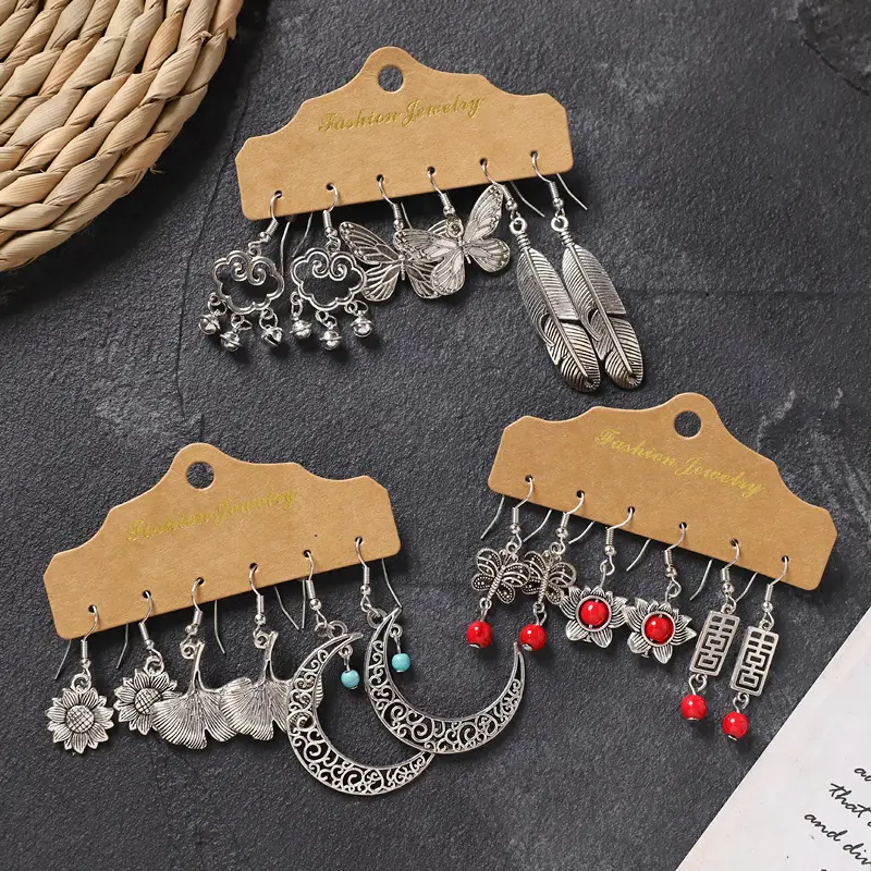 Vintage Handmade Xizang Silver Earrings for Women — feature 5