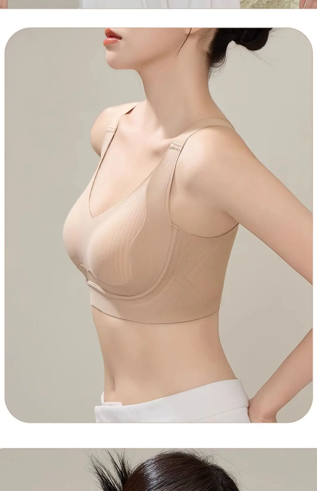Underwear for Women with Small Busts, Push-Up Effect, No Empty Cups, No Underwire, Side Breast Support, Anti-Sagging, Comfortable Adjustable Bra — feature 25