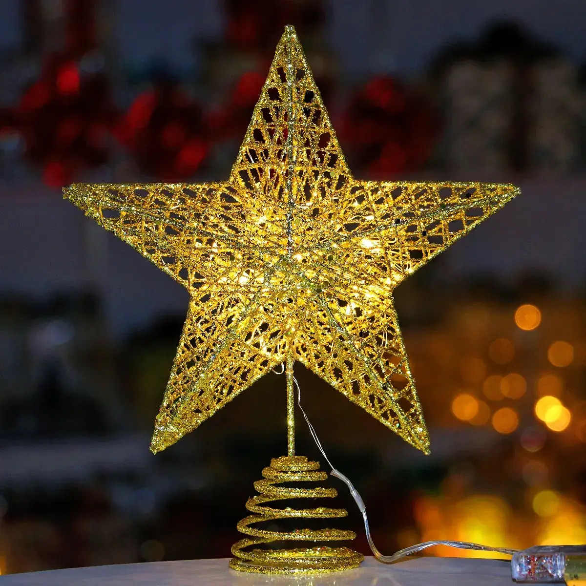 2025 Christmas Star Decor with LED Lights