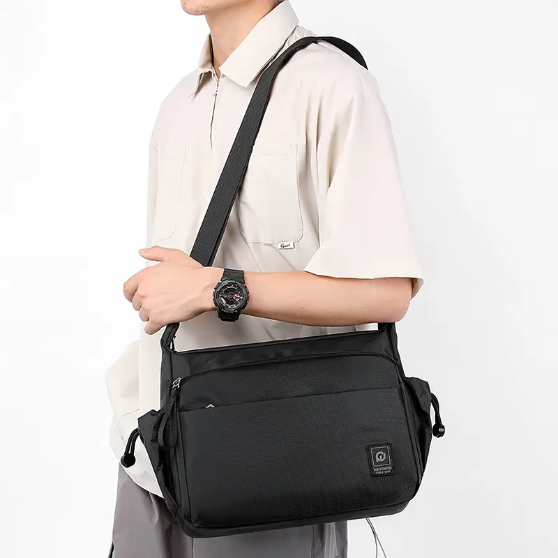 Men's Green Shoulder Crossbody Bag Large Capacity - Image 6