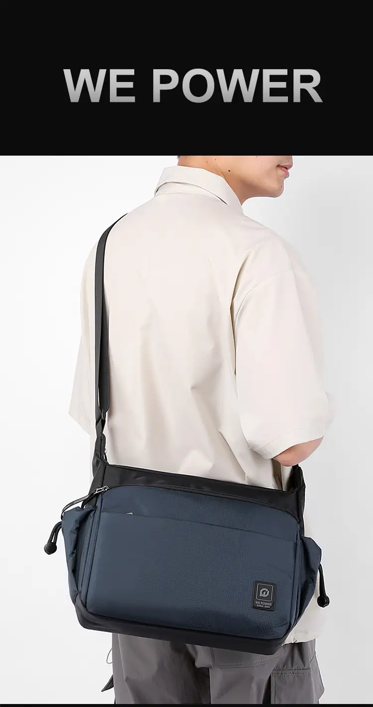 Men's Green Shoulder Crossbody Bag Large Capacity — feature 14
