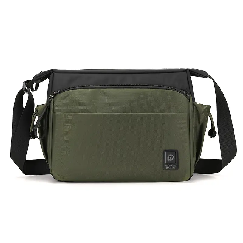 Men's Green Shoulder Crossbody Bag Large Capacity - Image 4