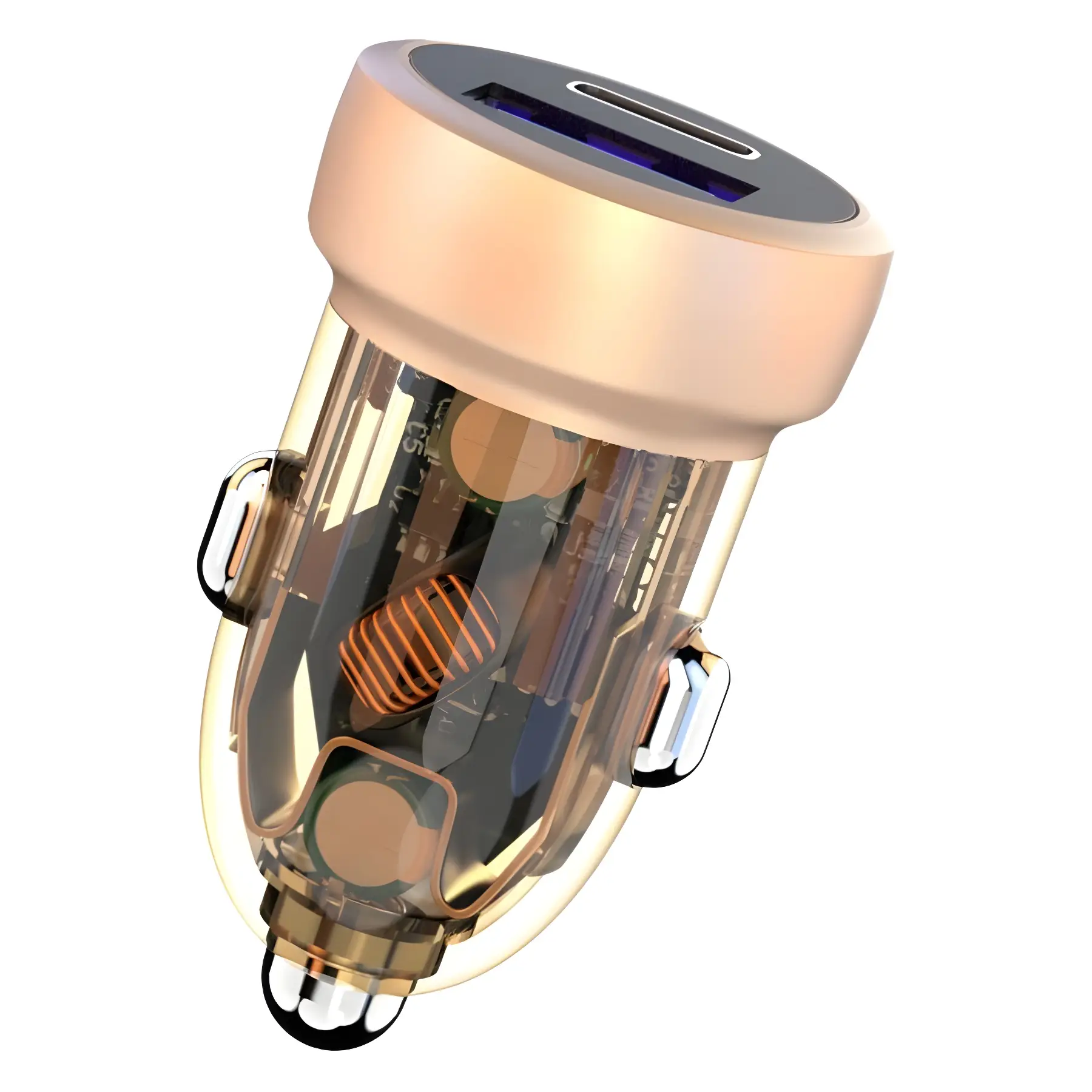 200W Fast Charging Car Lighter with Transparent Body - Image 9
