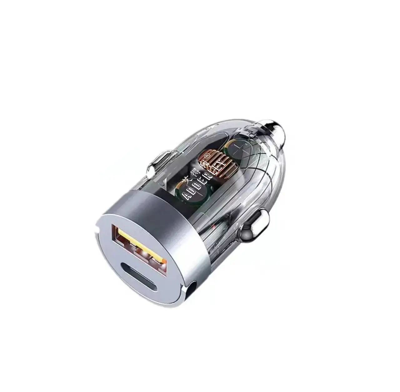 200W Fast Charging Car Lighter with Transparent Body - Image 2