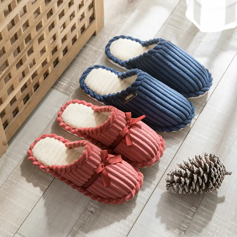 Cotton Slippers Cixi Spring & Fall Men's Winter Home Indoor Non-slip Home Warm Couple Winter Plush Women - Image 8