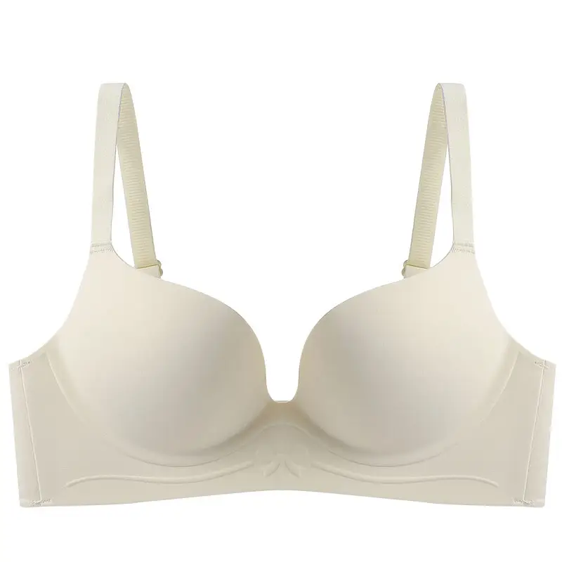 869 smooth seamless jelly strip soft support small chest gathered medium thickness bra soft and comfortable pure underwear bra - Image 2