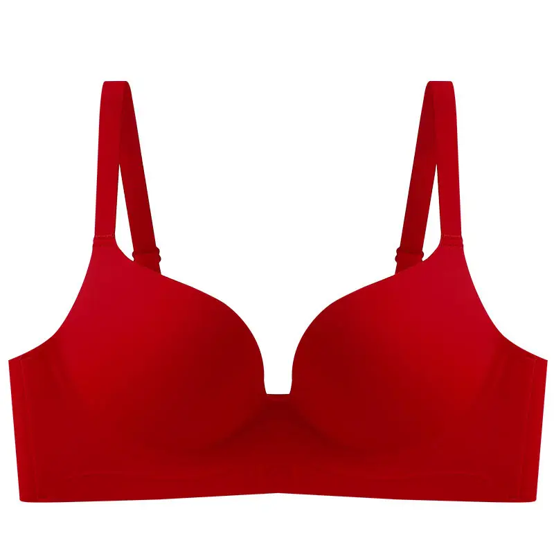 869 smooth seamless jelly strip soft support small chest gathered medium thickness bra soft and comfortable pure underwear bra - Image 5