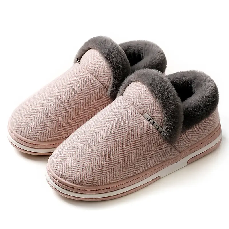 Cotton Slippers for Women Winter Home Indoor 2026 New Style Cloth Slippers Non-Slip Warm Household Wool Slippers for Women Winter