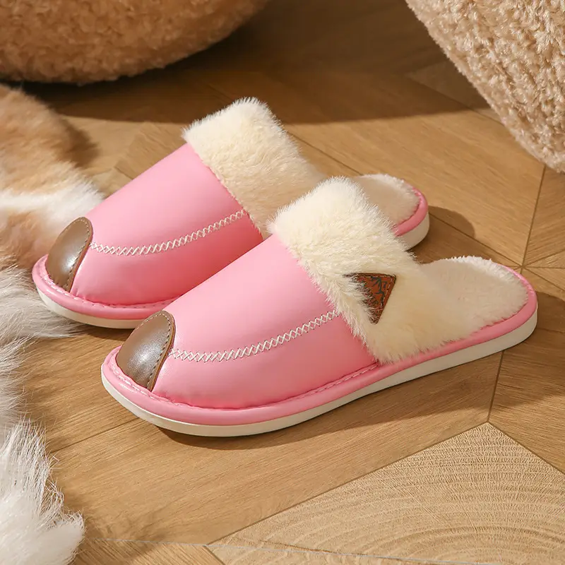 Cotton Slippers for Women in Autumn and Winter, Thick-Soled Non-Slip Warm Indoor Slippers for Couples, Plush Slippers for Men in Winter - Image 38