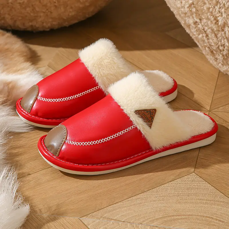Cotton Slippers for Women in Autumn and Winter, Thick-Soled Non-Slip Warm Indoor Slippers for Couples, Plush Slippers for Men in Winter - Image 39