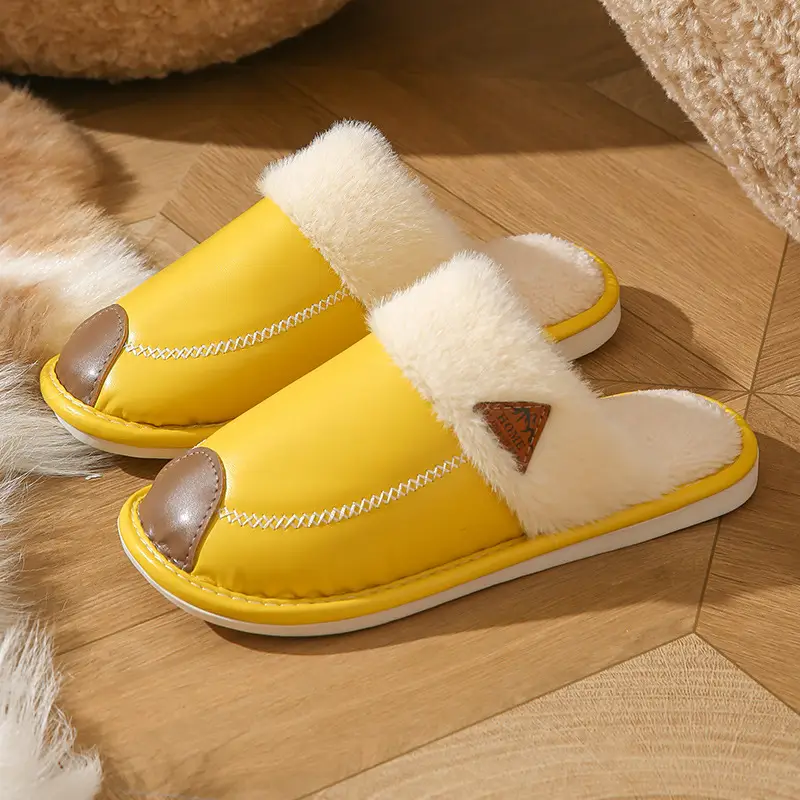 Cotton Slippers for Women in Autumn and Winter, Thick-Soled Non-Slip Warm Indoor Slippers for Couples, Plush Slippers for Men in Winter - Image 40