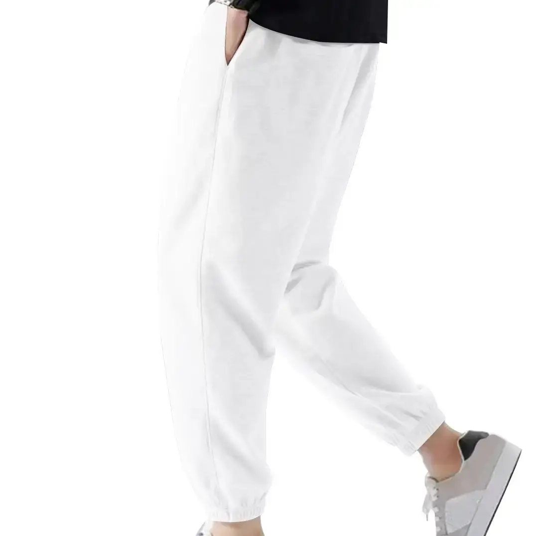 Blue Solid Plus Size Casual Jogger Pants for Men — feature 14