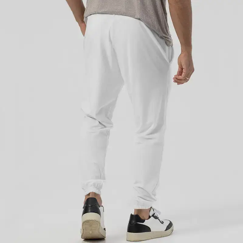 Blue Solid Plus Size Casual Jogger Pants for Men — feature 15