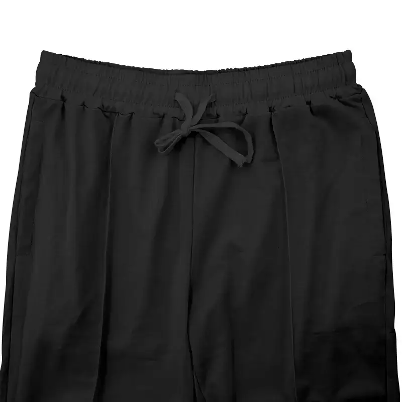 Blue Solid Plus Size Casual Jogger Pants for Men — feature 31
