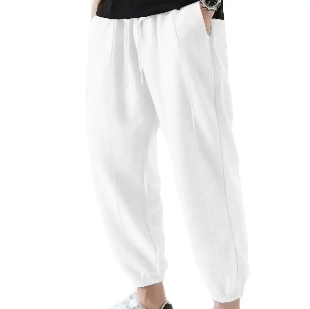 Blue Solid Plus Size Casual Jogger Pants for Men — feature 4
