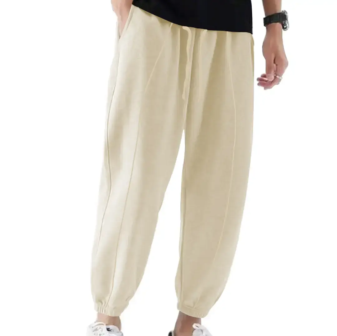 Blue Solid Plus Size Casual Jogger Pants for Men — feature 41