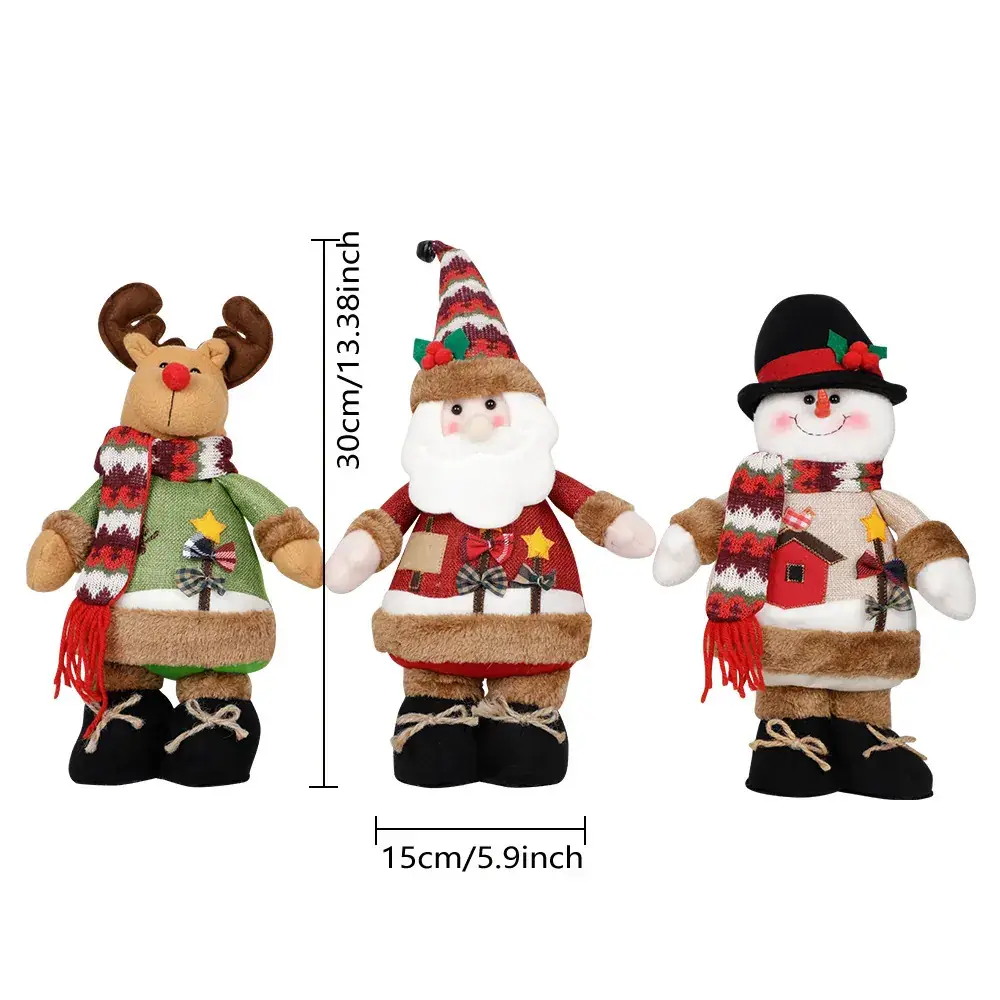 Christmas Snowman & Reindeer Decor Set for Home