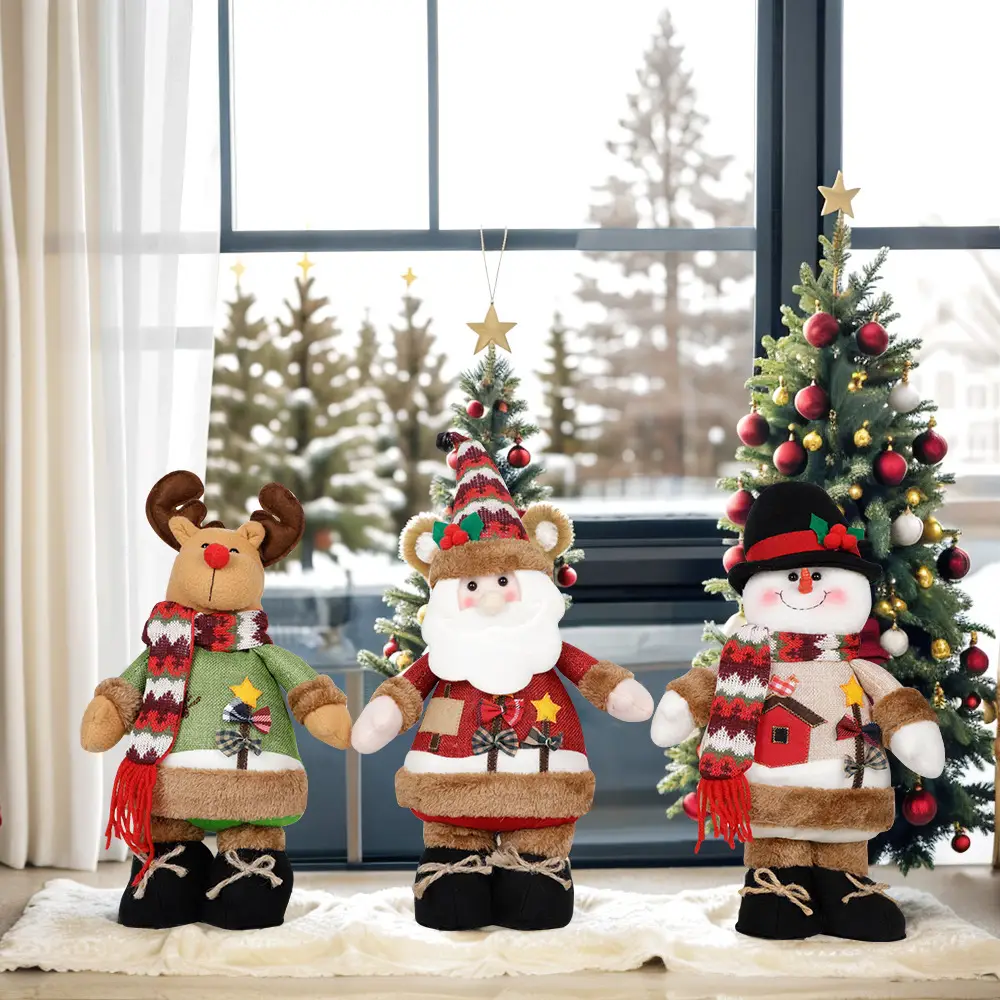 Christmas Snowman & Reindeer Decor Set for Home — feature 2