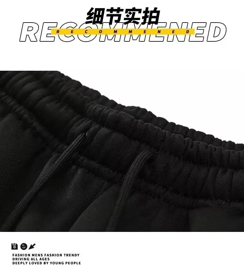 Men Fleece Lined Warm Jogger Pants Grey — feature 37