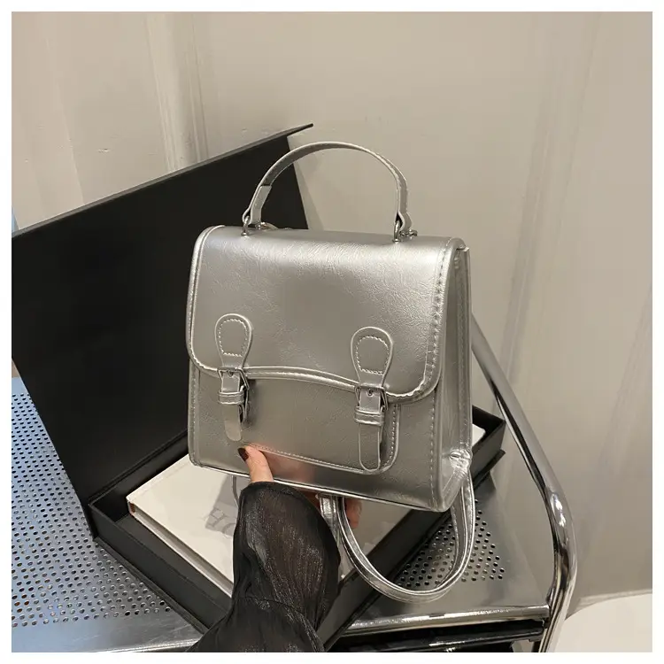 Silver Shoulder Bag for Women 2024 College Style — feature 34