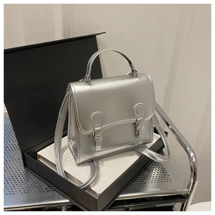 Silver Shoulder Bag for Women 2024 College Style — feature 35
