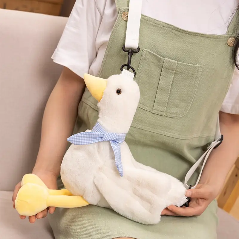 Cute Plush Duck Crossbody Bag for Girls
