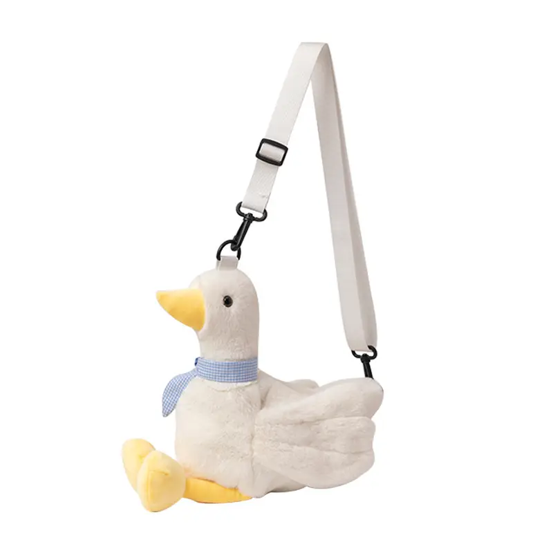 Cute Plush Duck Crossbody Bag for Girls
