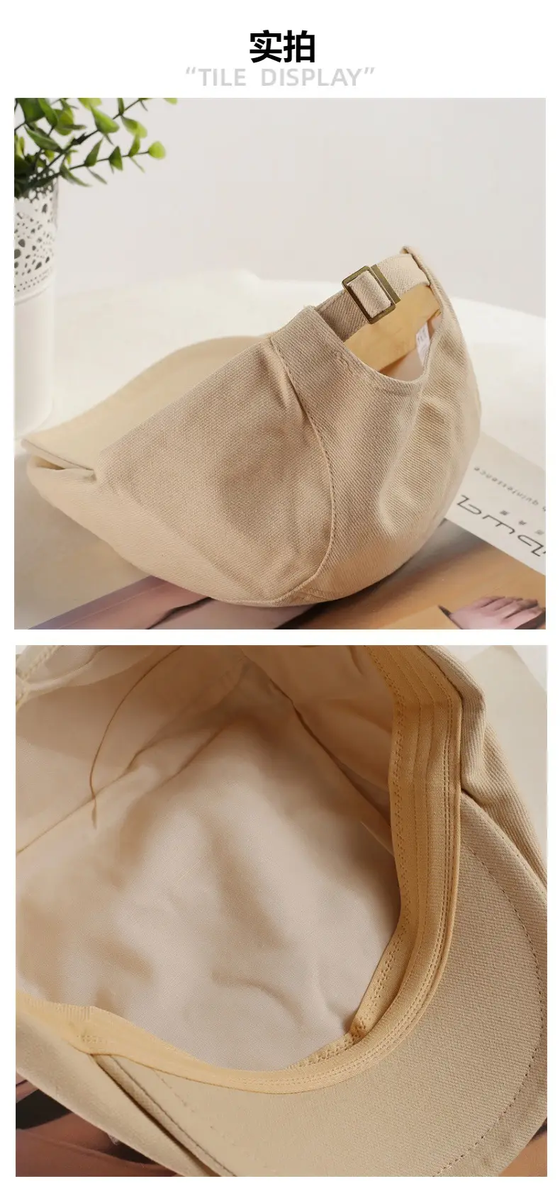 British Style Vintage Newsboy Hats Women Solid Color All-match — feature 4