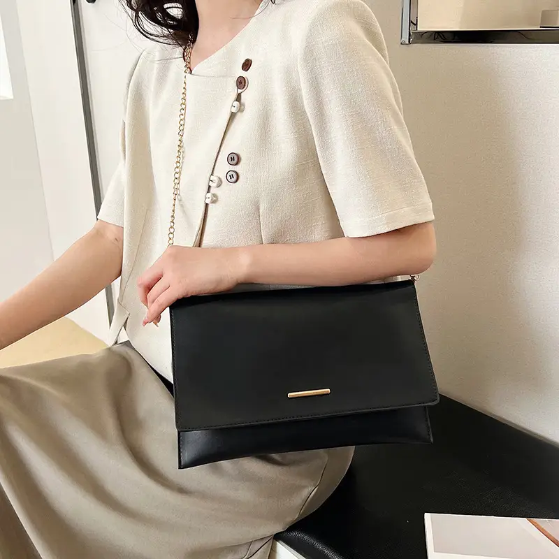 Orange Chain Clutch Bag for Women Summer - Image 7