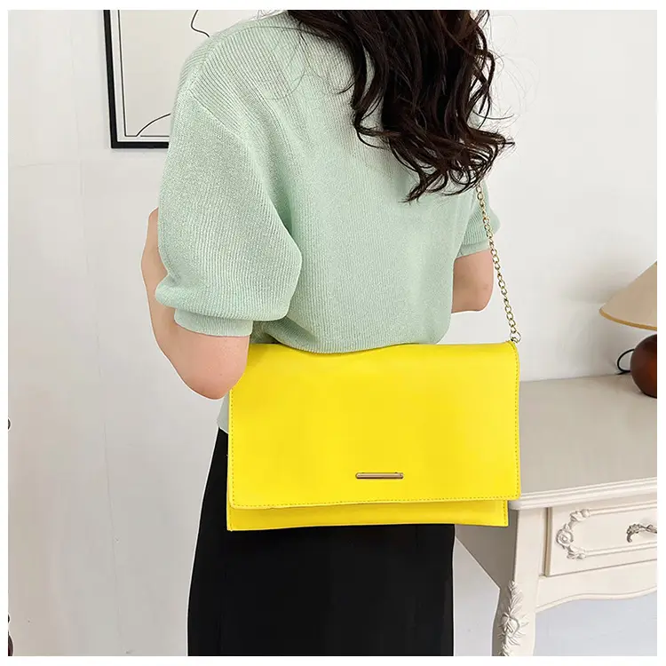 Orange Chain Clutch Bag for Women Summer — feature 27