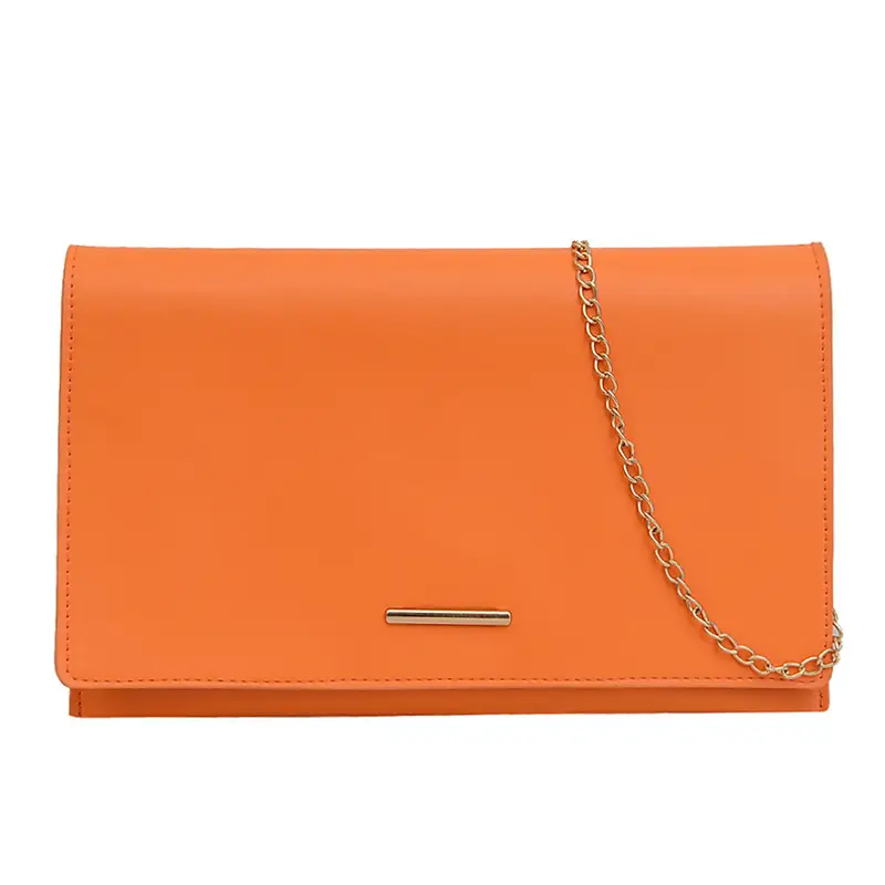 Orange Chain Clutch Bag for Women Summer - Image 4
