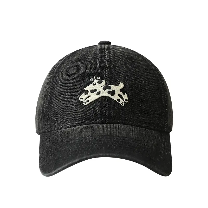 Stubble Puppy Cow Earrings Cap for Men Women